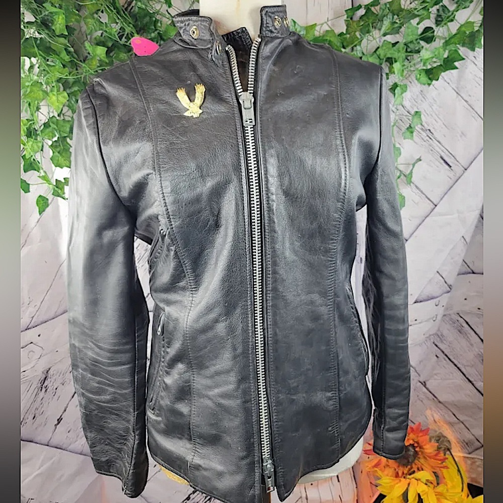 BRIMACO British Cycle Leather Vintage Motorcycle Jacket